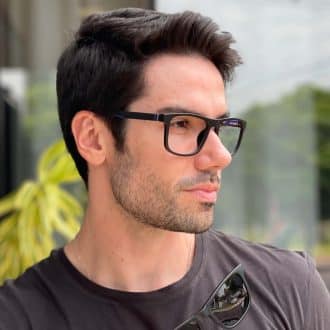 safine com br oculos 2 em 1 clip on masculino retangular preto e azul felippe 6