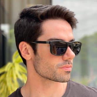 safine com br oculos 2 em 1 clip on masculino retangular preto e cinza felippe 1