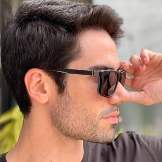 safine com br oculos 2 em 1 clip on masculino retangular preto e cinza felippe 2