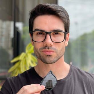 safine com br oculos 2 em 1 clip on masculino retangular preto e cinza felippe 4