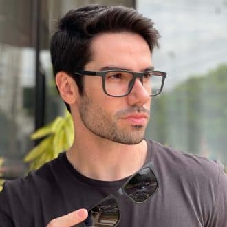 safine com br oculos 2 em 1 clip on masculino retangular preto e cinza felippe 6