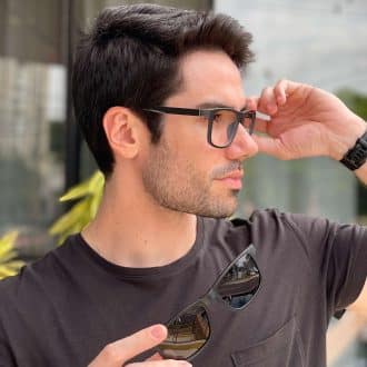 safine com br oculos 2 em 1 clip on masculino retangular preto e cinza felippe 7