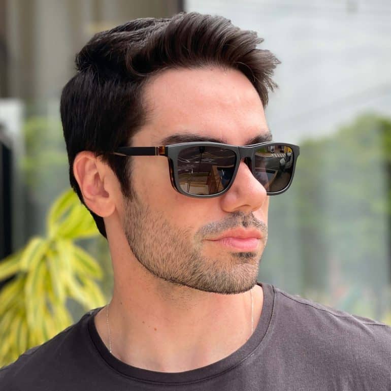 safine com br oculos 2 em 1 clip on masculino retangular preto e tartaruga felippe 1