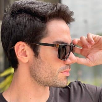 safine com br oculos 2 em 1 clip on masculino retangular preto e tartaruga felippe 2