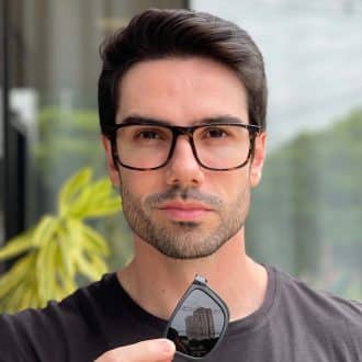 safine com br oculos 2 em 1 clip on masculino retangular preto e tartaruga felippe 4