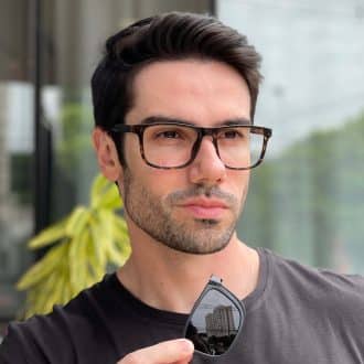 safine com br oculos 2 em 1 clip on masculino retangular preto e tartaruga felippe 5