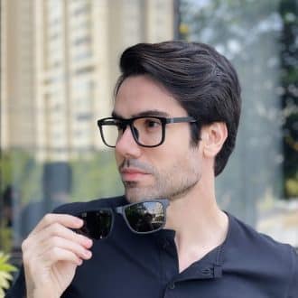 safine com br oculos 2 em 1 clip on masculino retangular preto felippe 2