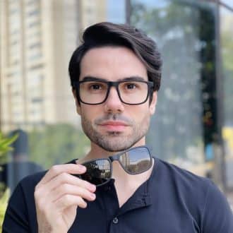 safine com br oculos 2 em 1 clip on masculino retangular preto felippe