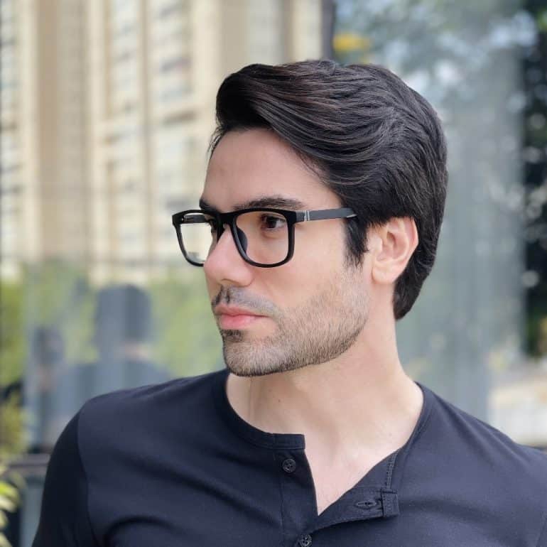 safine com br oculos 2 em 1 clip on masculino retangular preto felippe 5
