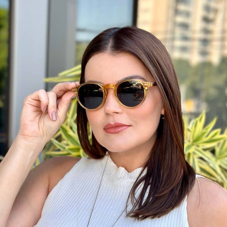 safine com br oculos 2 em 1 clip on redondo champanhe olivia 2