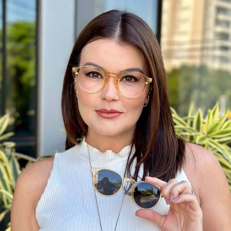 safine com br oculos 2 em 1 clip on redondo champanhe olivia 3