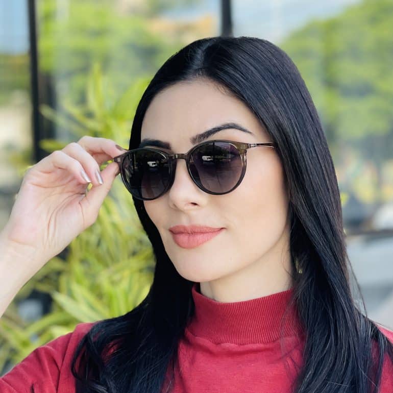 safine com br oculos 2 em 1 clip on redondo verde militar cloe 6