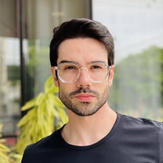 safine com br oculos de grau masculino hexagonal transparente pedro