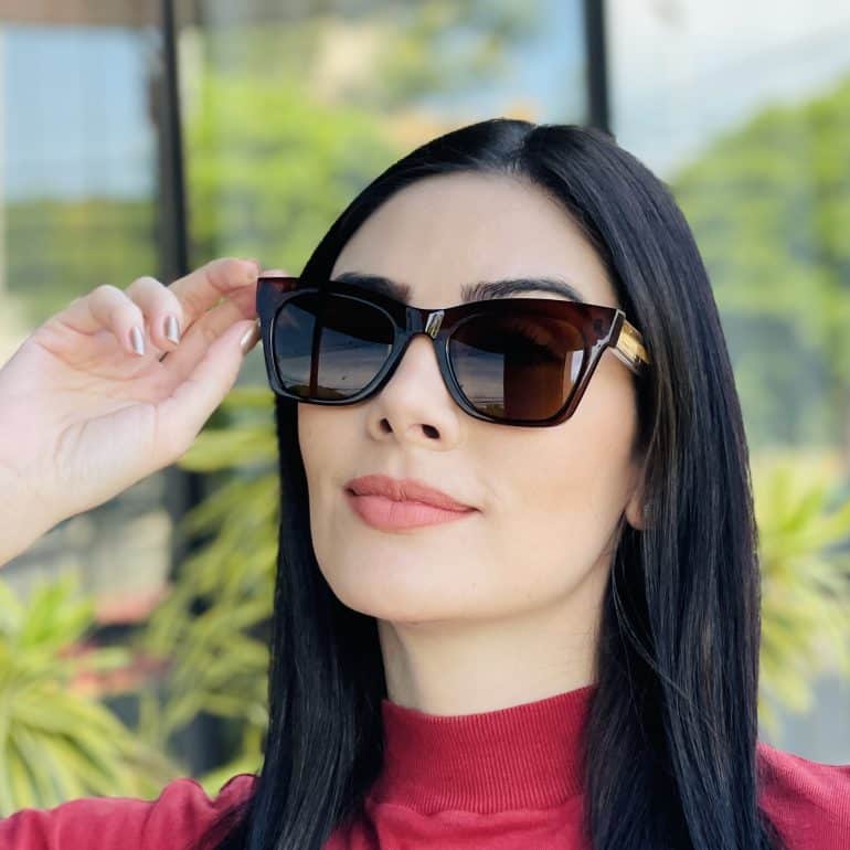 safine com br oculos de sol feminino gatinho marrom laura 2
