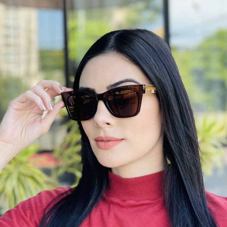 safine com br oculos de sol feminino gatinho marrom laura 3