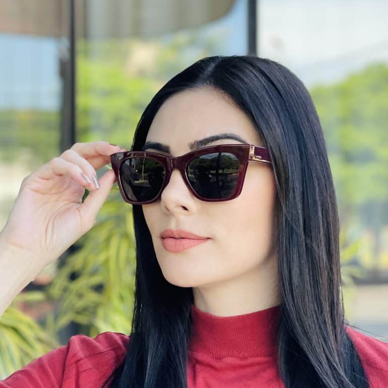 safine com br oculos de sol feminino gatinho marsala laura 2
