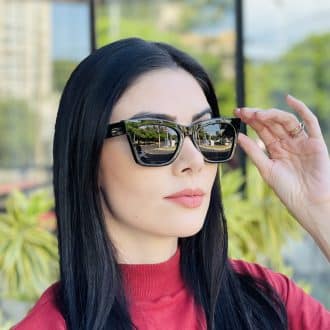 safine com br oculos de sol feminino gatinho preto laura 2