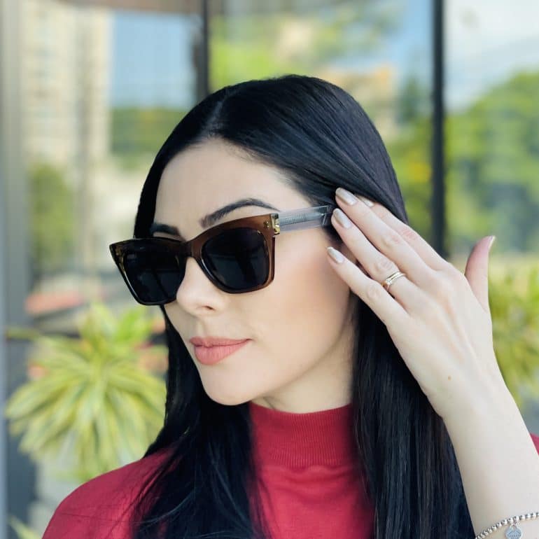 safine com br oculos de sol feminino gatinho verde laura 1