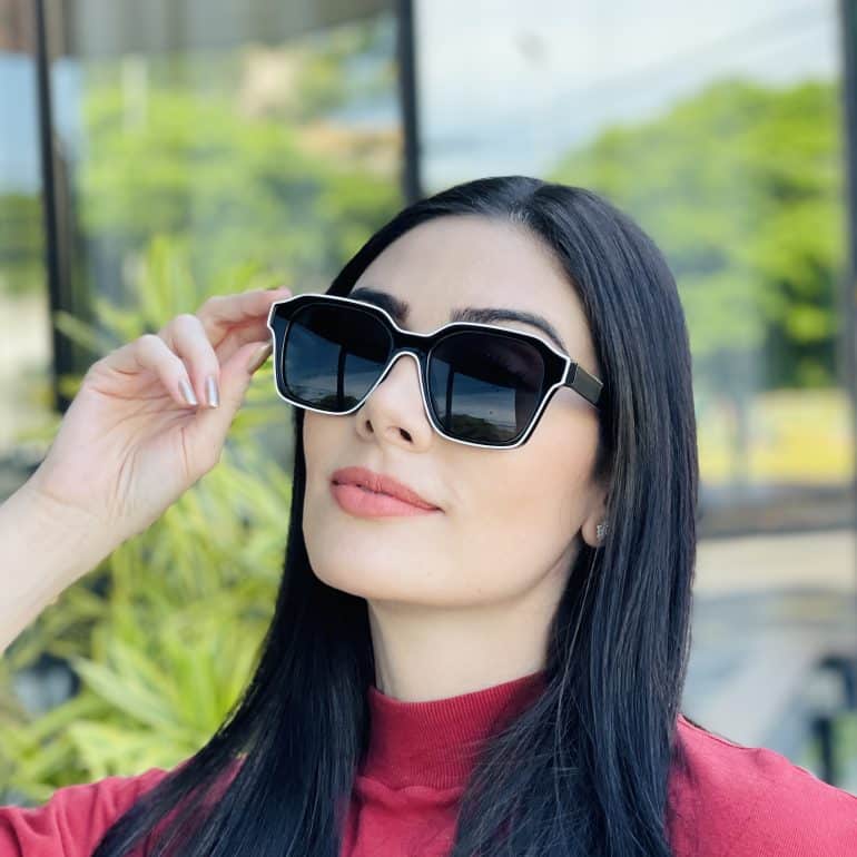 safine com br oculos de sol feminino quadrado preto valentina 3