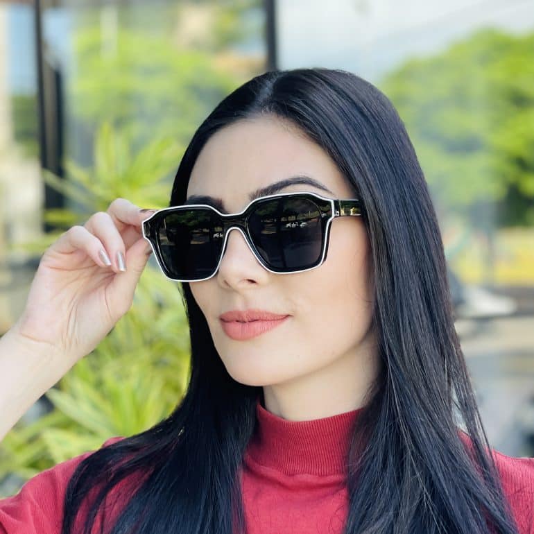 safine com br oculos de sol feminino quadrado preto valentina 4