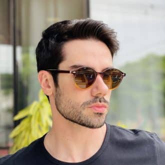 safine com br oculos de sol masculino redondo marrom degrade nicolas 1