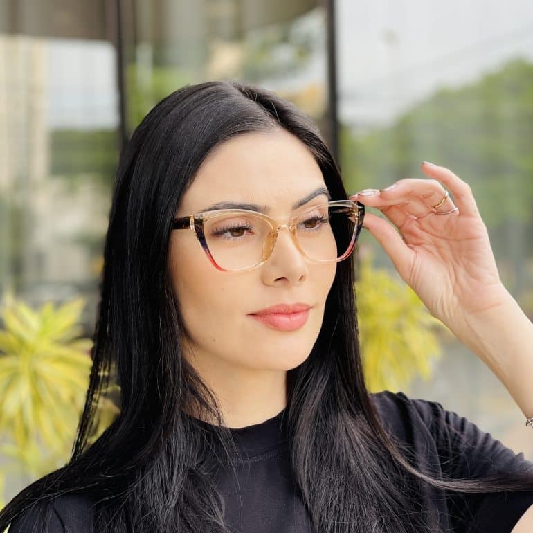 safine com br oculos feminino 2 em 1 clip on gatinho colorido melissa 1