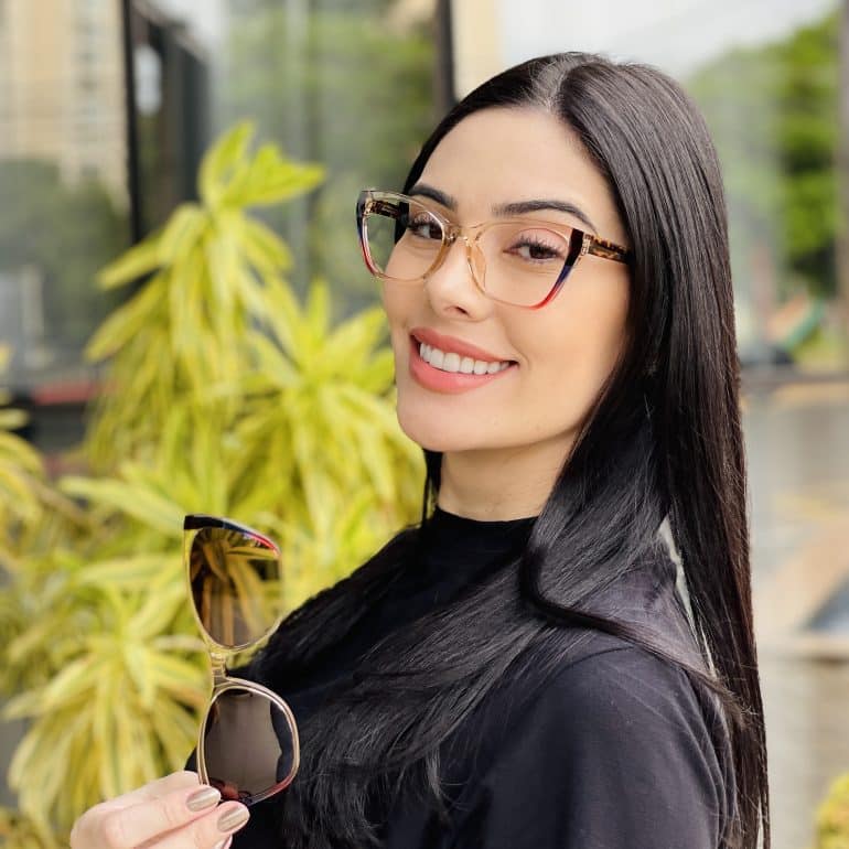 safine com br oculos feminino 2 em 1 clip on gatinho colorido melissa