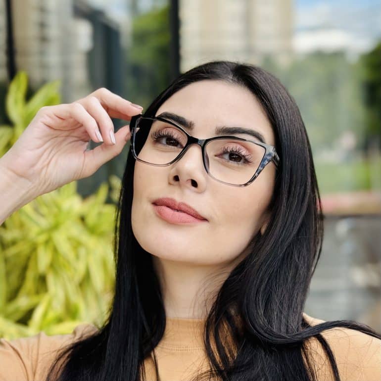 safine com br oculos feminino 2 em 1 clip on gatinho preto e tartaruga marina 1