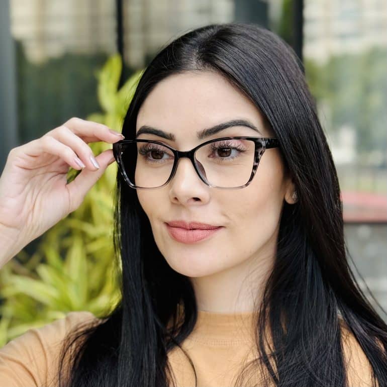safine com br oculos feminino 2 em 1 clip on gatinho preto e tartaruga marina 2
