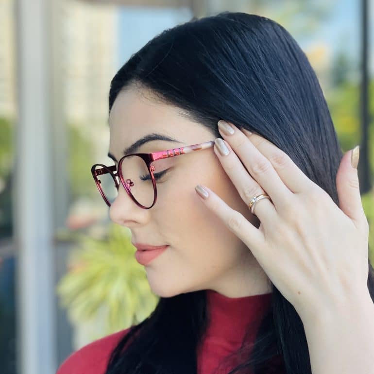 safine com br oculos feminino 3 em 1 clip on gatinho marsala vitoria 3