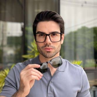 safine com br oculos 2 em 1 clip on masculino retangular azul escuro dave 4