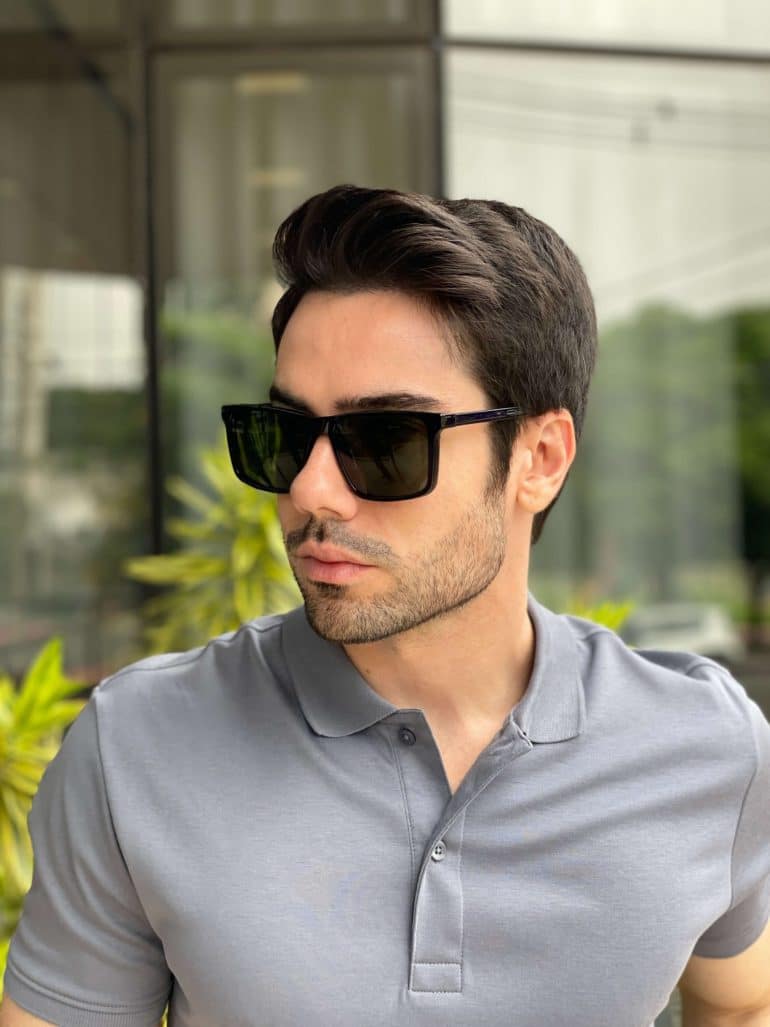safine com br oculos 2 em 1 clip on masculino retangular azul escuro dave 5