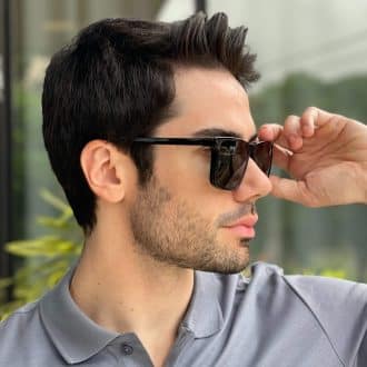 safine com br oculos 2 em 1 clip on masculino retangular preto dave 2