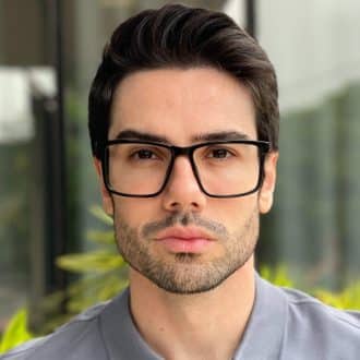 safine com br oculos 2 em 1 clip on masculino retangular preto dave 7