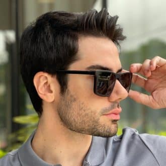 safine com br oculos 2 em 1 clip on masculino retangular preto fosco dave 3