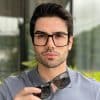 safine com br oculos 2 em 1 clip on masculino retangular preto fosco dave 7