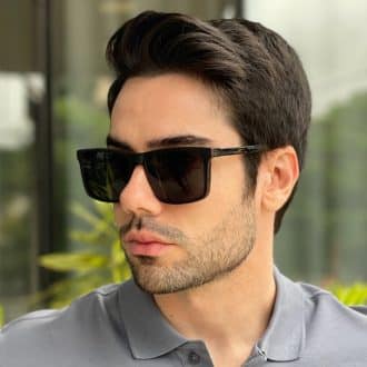 safine com br oculos 2 em 1 clip on masculino retangular preto fosco dave 8