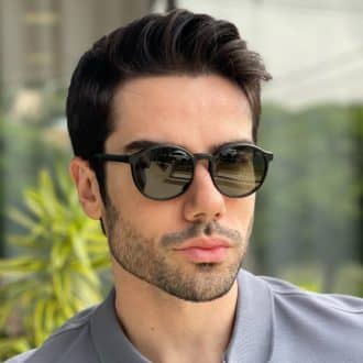 safine com br oculos 3 em 1 clip on masculino redondo preto lente verde ben