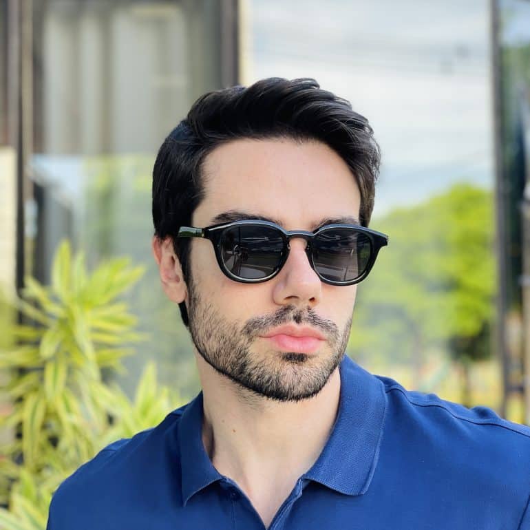 safine com br oculos de sol masculino quadrado preto james