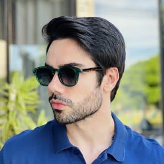 safine com br oculos de sol masculino quadrado verde james 2