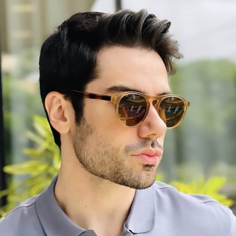 safine com br oculos de sol masculino redondo marrom isaac 1