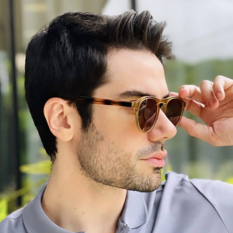 safine com br oculos de sol masculino redondo marrom isaac 2