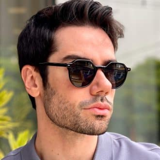safine com br oculos de sol masculino redondo round preto 2
