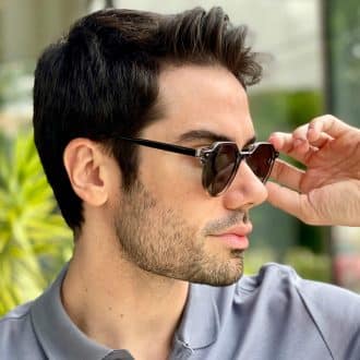 safine com br oculos de sol masculino redondo round preto e tartaruga 1