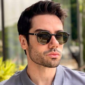 safine com br oculos de sol masculino redondo round preto e tartaruga 3