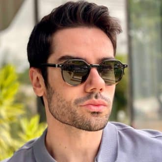 safine com br oculos de sol masculino redondo round preto e tartaruga 4