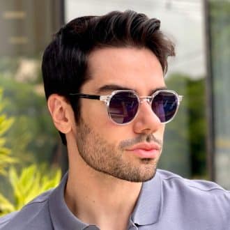 safine com br oculos de sol masculino redondo round transparente 1