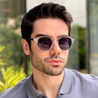 safine com br oculos de sol masculino redondo round transparente