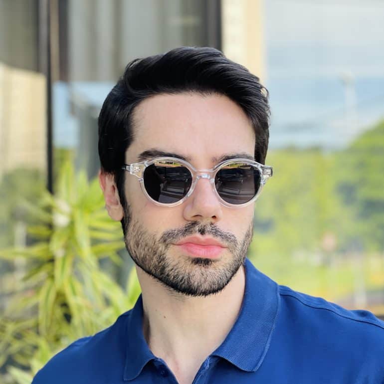 safine com br oculos de sol masculino redondo transparente denis 2