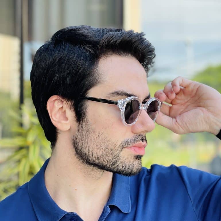 safine com br oculos de sol masculino redondo transparente denis 4